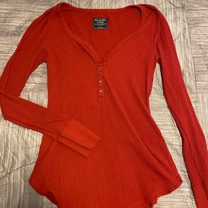 American Eagle Red Long Sleeve!